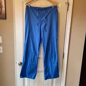 Landau Flare Leg Scrub Pants, Medium Tall in Royal Blue